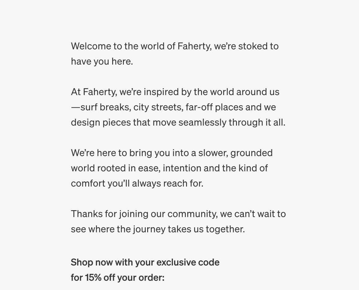 Welcome to the World of Faherty