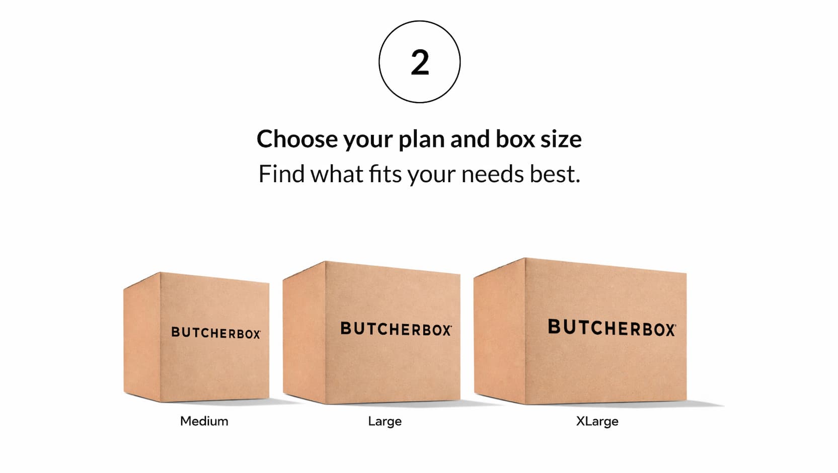 2. Choose your plan and box size