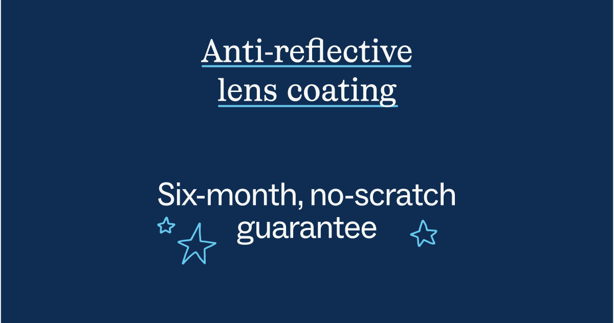anti-reflective lens coating