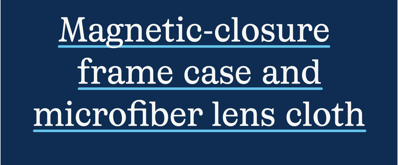 frame case and lens cloth