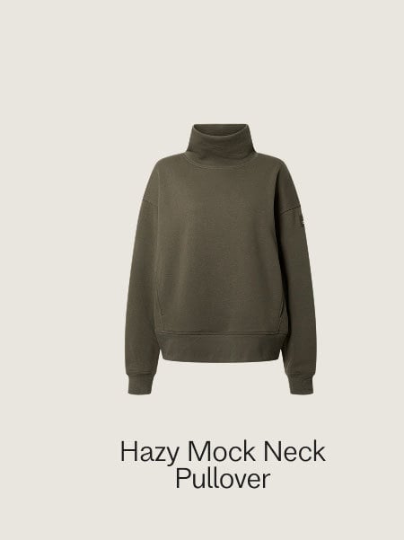 Hazy Mock Neck Pullover