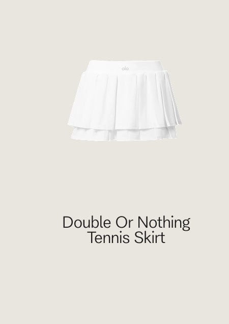 Double Or Nothing Tennis Skirt