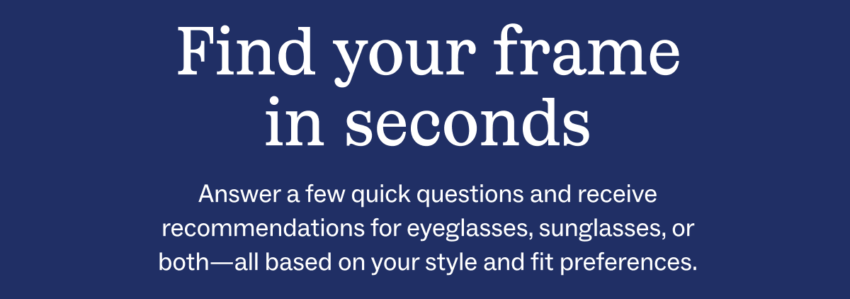 Find your frame in seconds