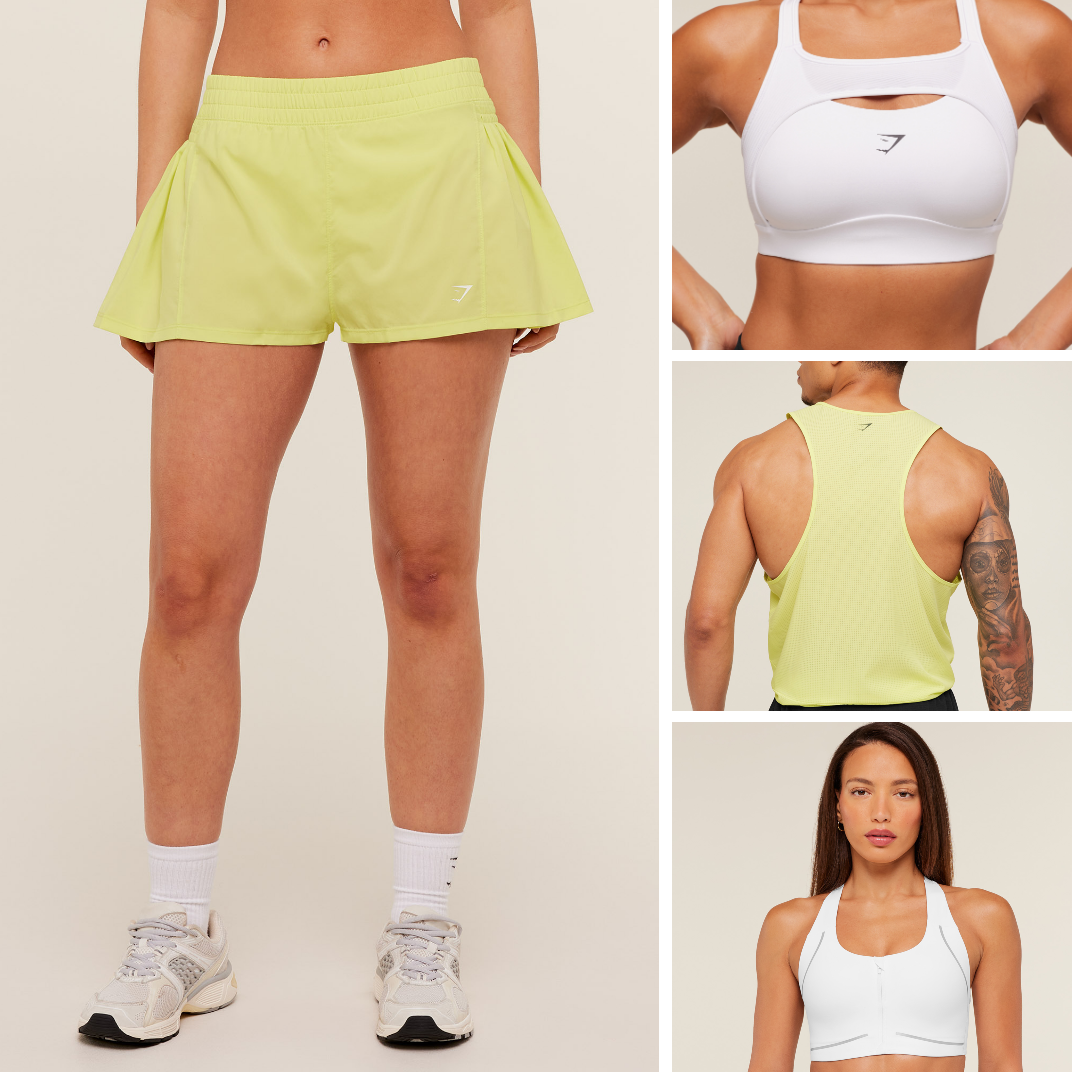 YELLOW AND WHITE RUNNING COLLECTION