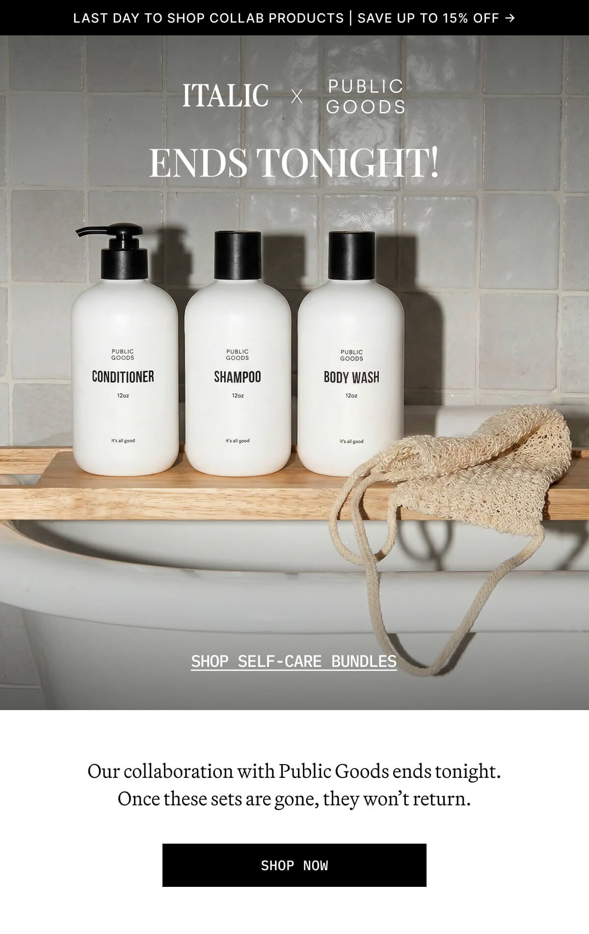 ITALIC X PUBLIC GOODS