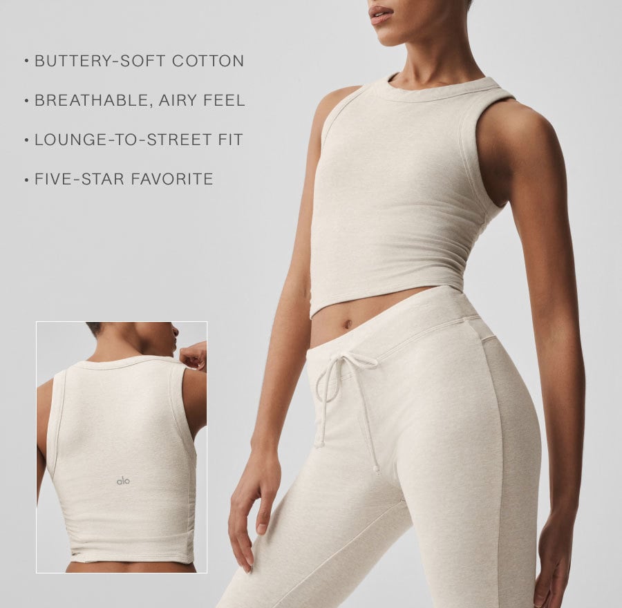 BUTTERY-SOFT COTTON. BREATHABLE, AIRY FEEL. LOUNGE-TO-STREET FIT. FIVE-STAR FAVORITE