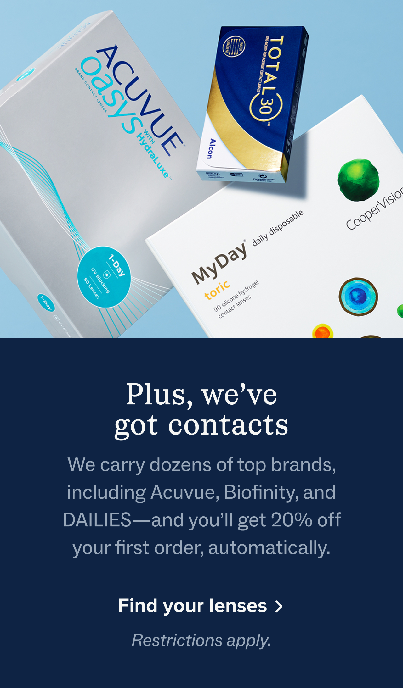 Plus, we've got contacts