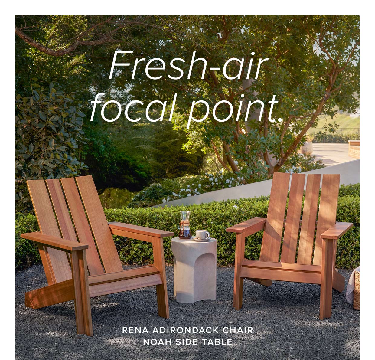 Fresh-air focal point.