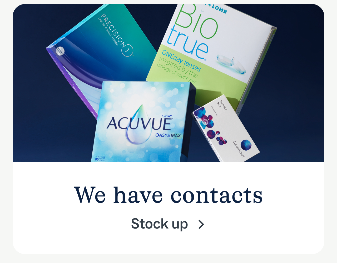 We have contacts