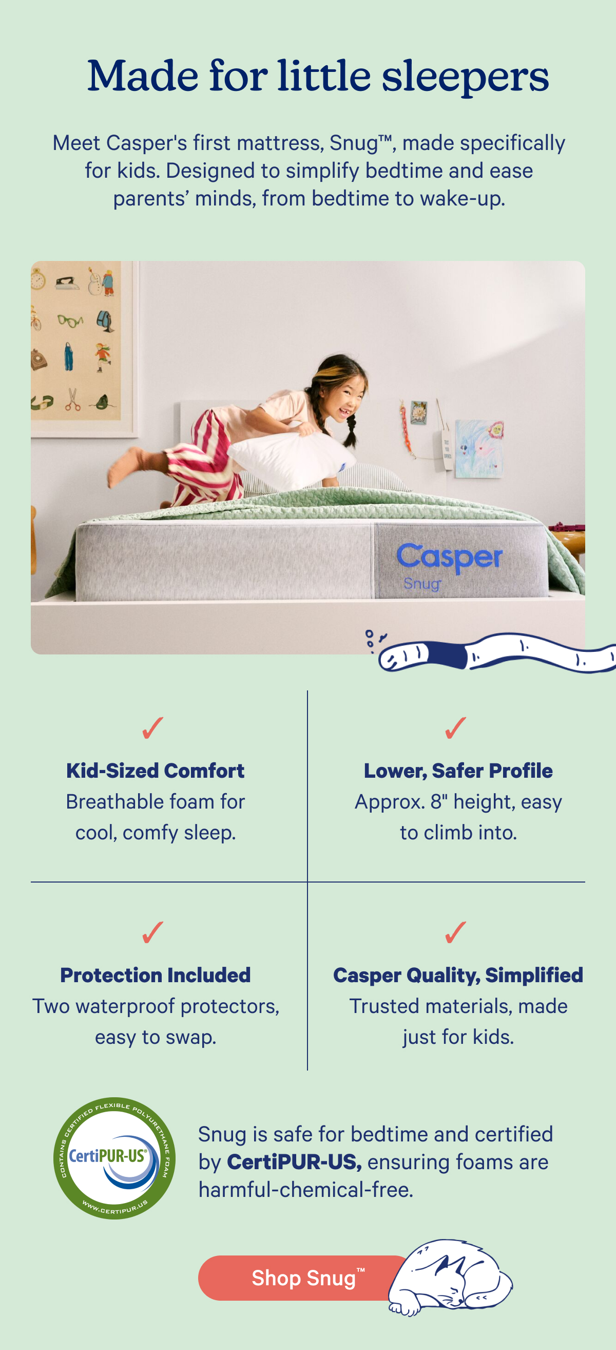 Made for little sleepers