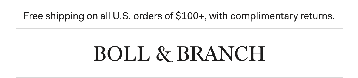 Free shipping on orders $100+ with complimentary returns.