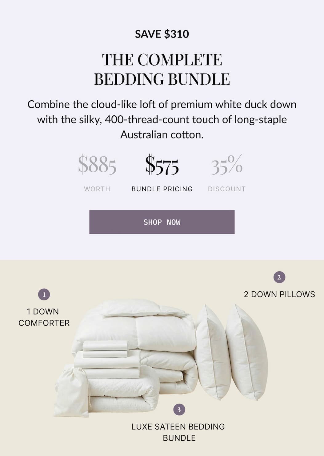 THE COMPLETE BEDDING BUNDLE