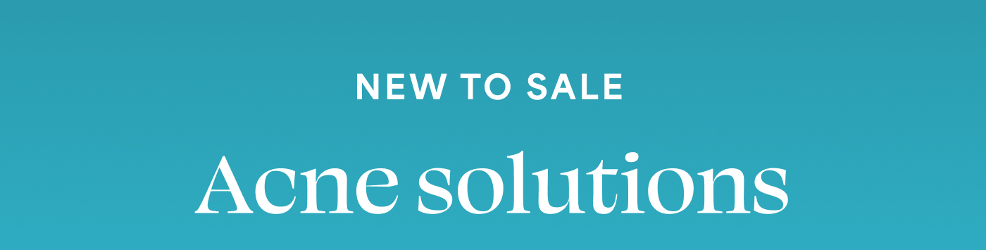 NEW TO SALE Acne solutions