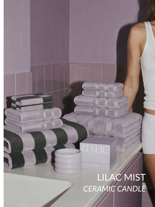 LILAC MIST CERAMIC CANDLE