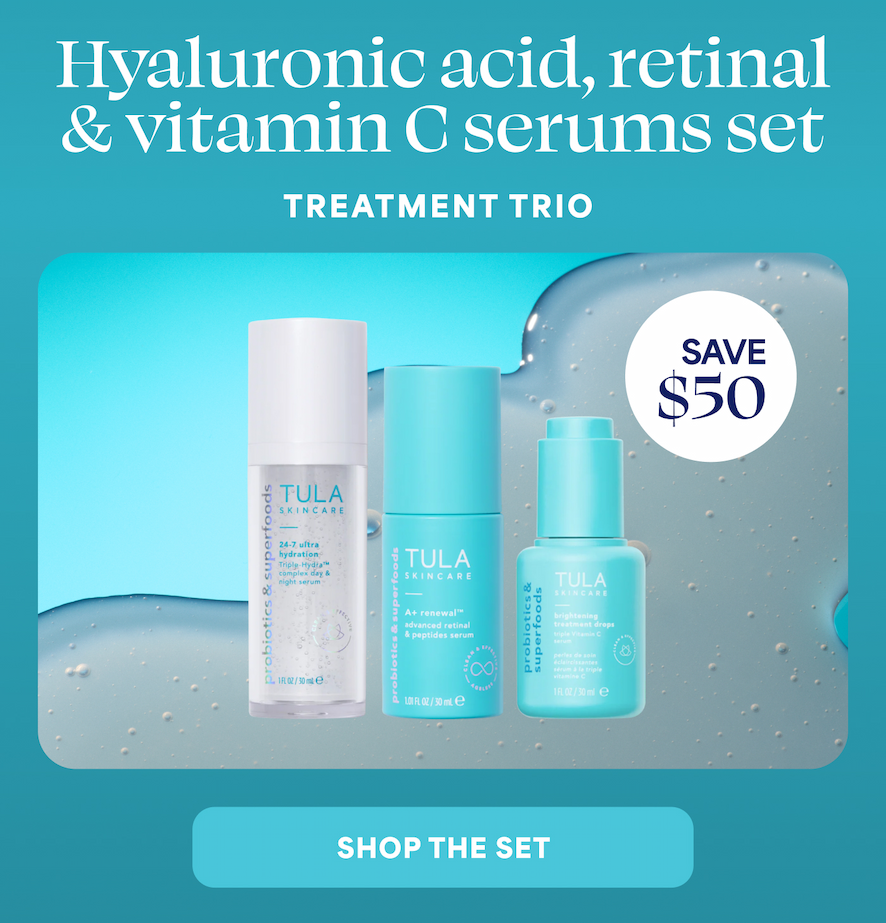 Hyaluronic acid, retinal & vitamin C serums set TREATMENT TRIO SAVE $50 -- SHOP THE SET
