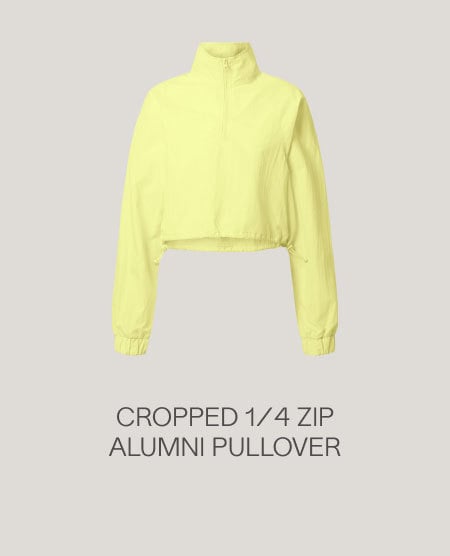 CROPPED 1/4 ZIP ALUMNI PULLOVER