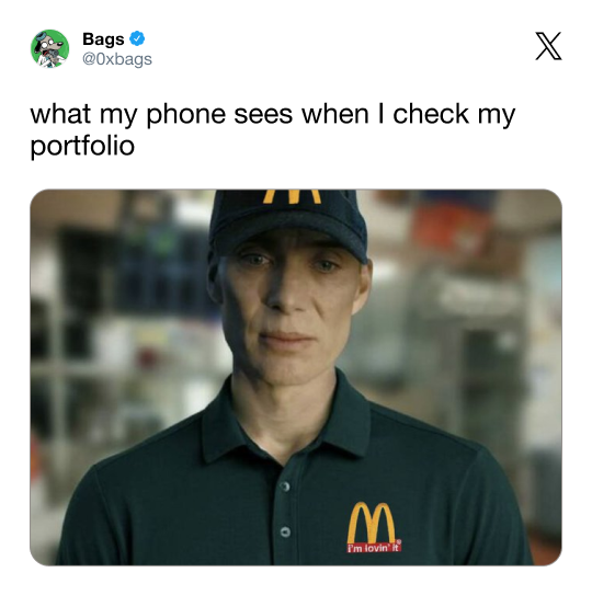 What my phone sees when I check my portfolio