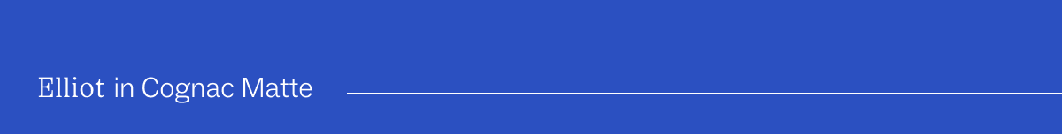 Elliot it Cognac Matte