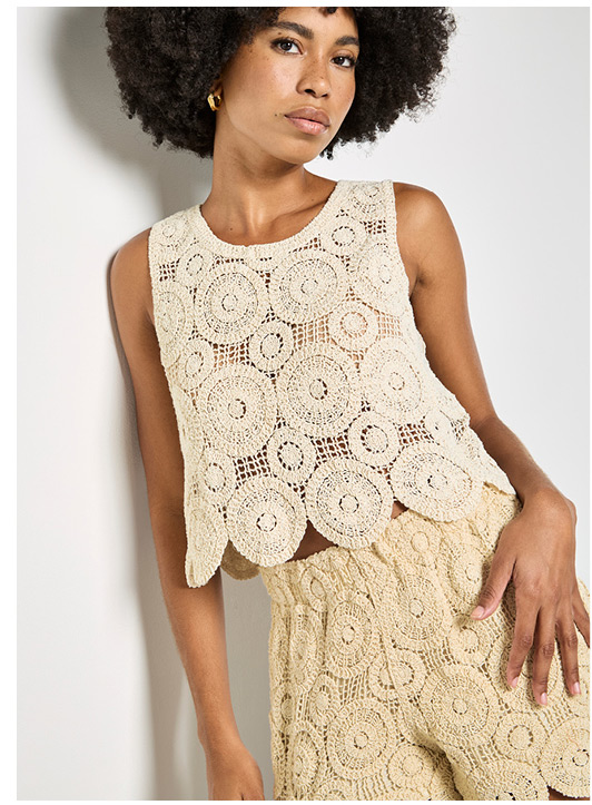 Crochet Circles Crop Top