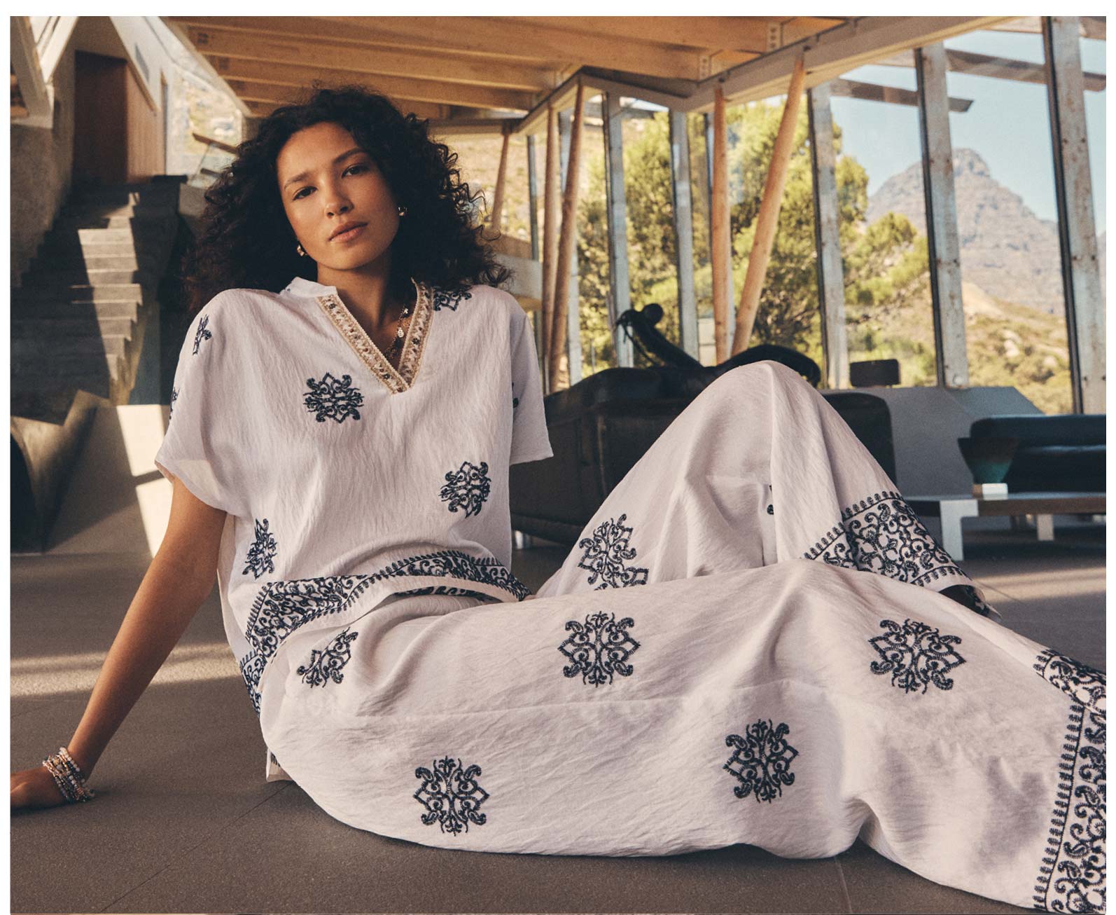 Paisley Bead Embroidered Blouse