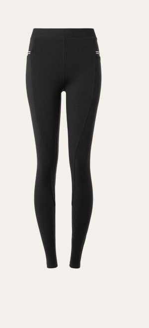 airbrush high waist fast track legging - black white