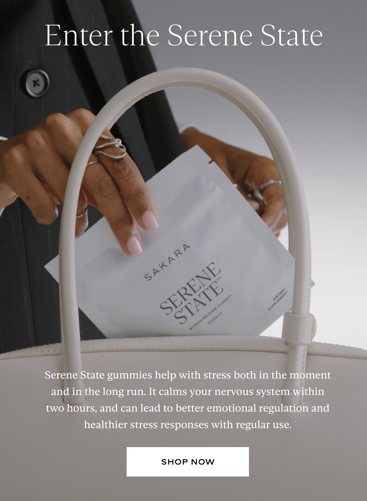 Enter the Serene State: Serene State gummies help with stress both in the moment and in the long run. It calms your nervous system within two hours, and can lead to better emotional regulation and healthier stress responses with regular use.