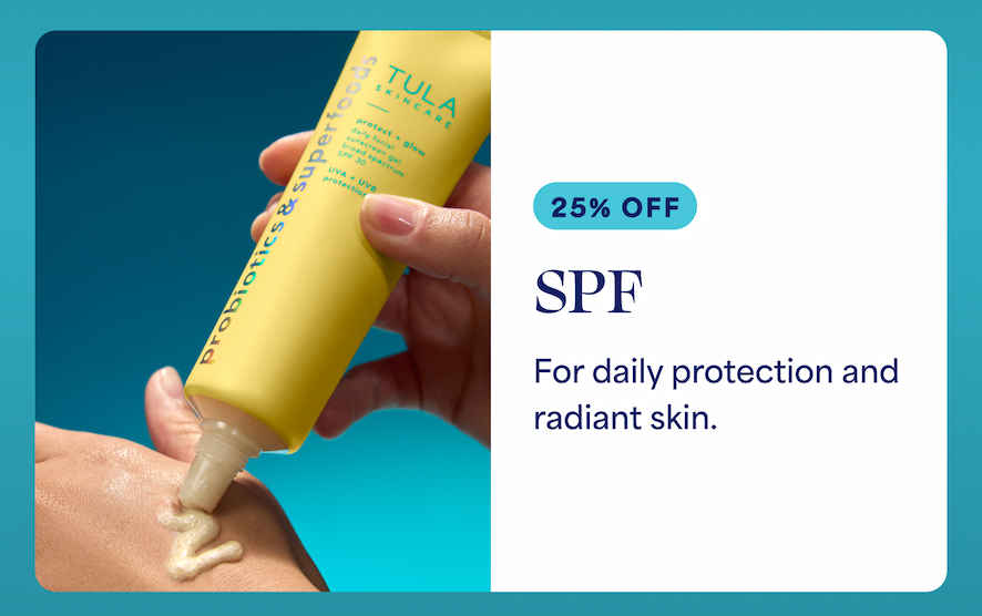 ⚈ 25% OFF SPF For daily protection and radiant skin.