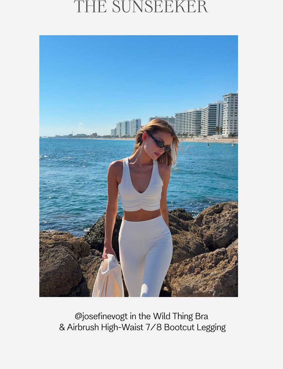 THE SUNSEEKER. Wild Thing Bra & Airbrush High-Waist 7/8 Bootcut Legging
