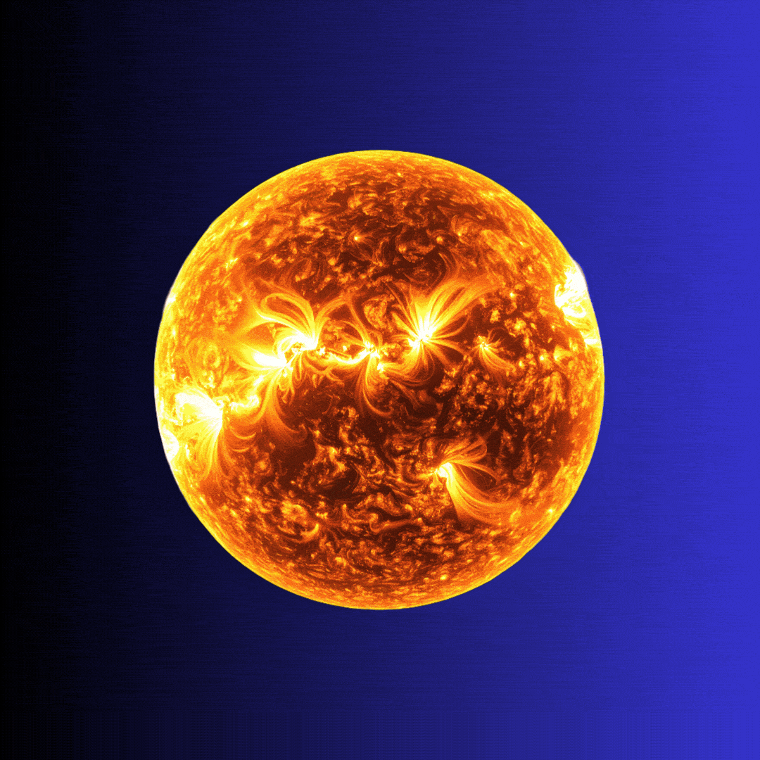 A cloud of dust moves across the sun.