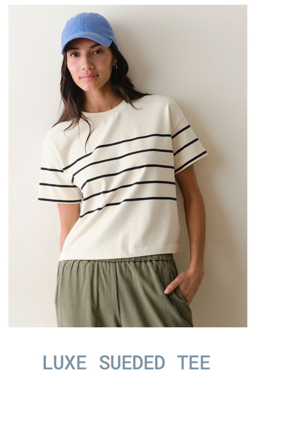 Luxe Sueded Tee