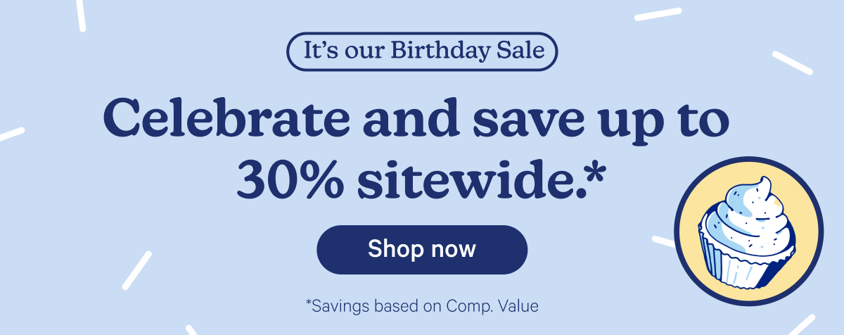It's our Birthday Sale