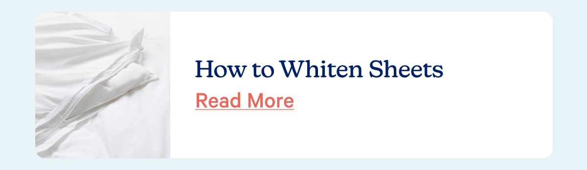 How to whiten sheets