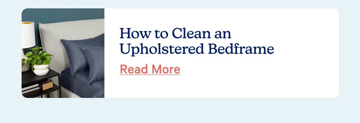 How to clean an upholstered bed