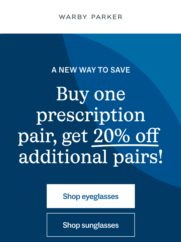 Save 20% on extra pairs