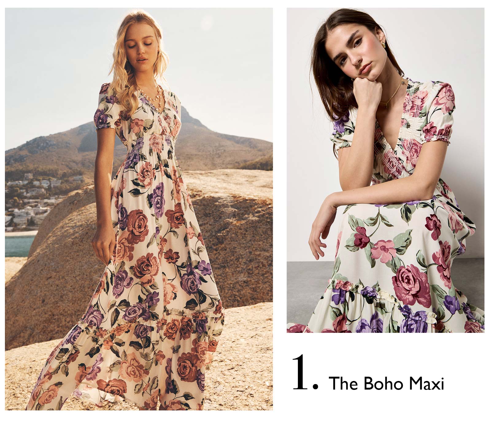 Chloe Floral Wrap Maxi Dress