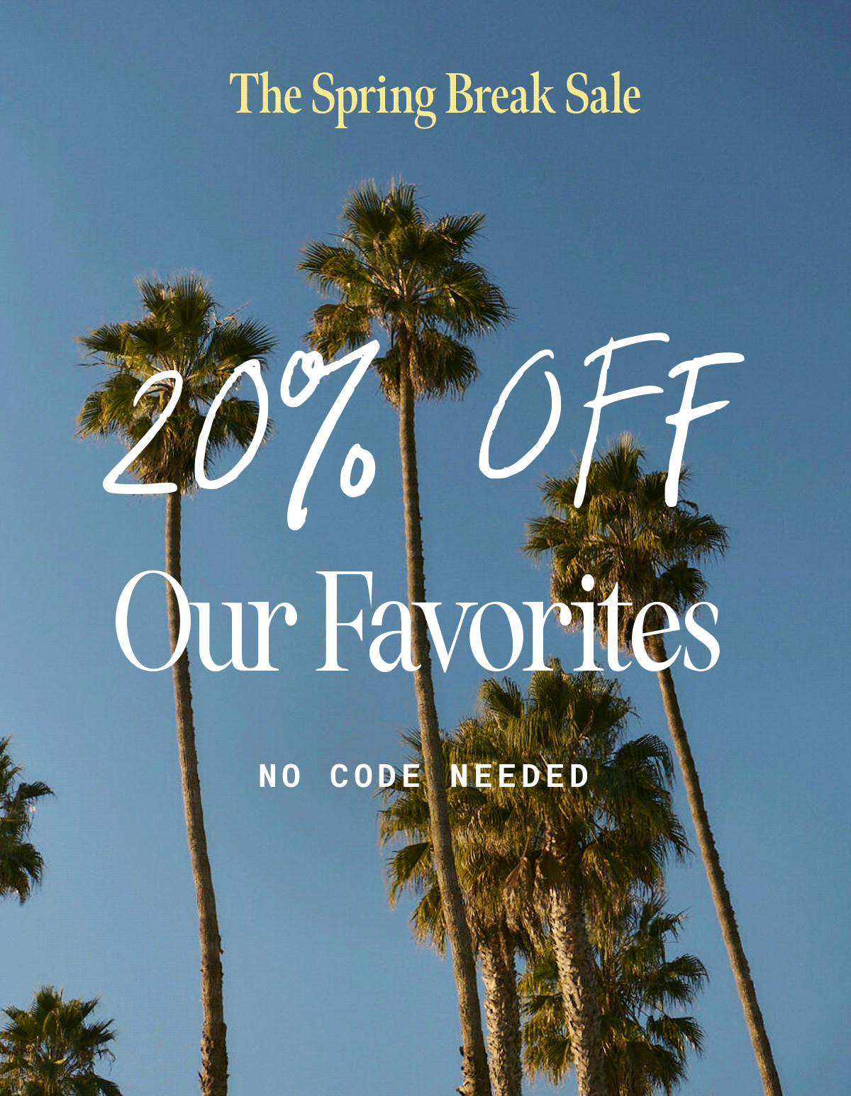 The Spring Break Sale is Here