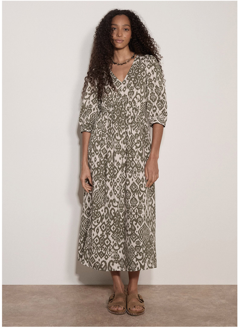 Tapestry Ikat Midi Dress