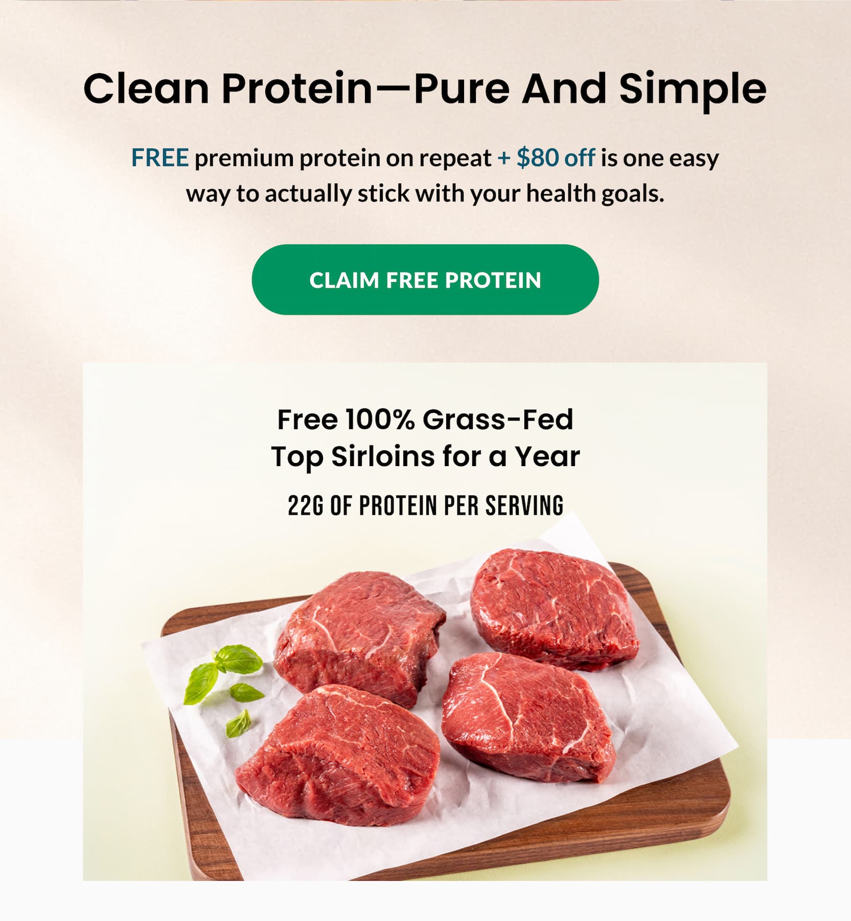 Clean Protein-Pure And Simple | CLAIM FREE PROTEIN