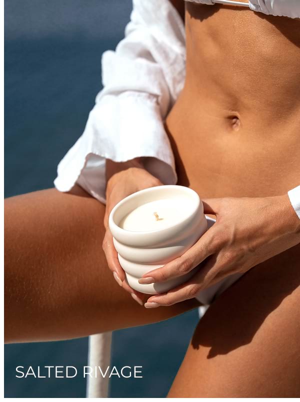 Salted Rivage Ceramic Candle