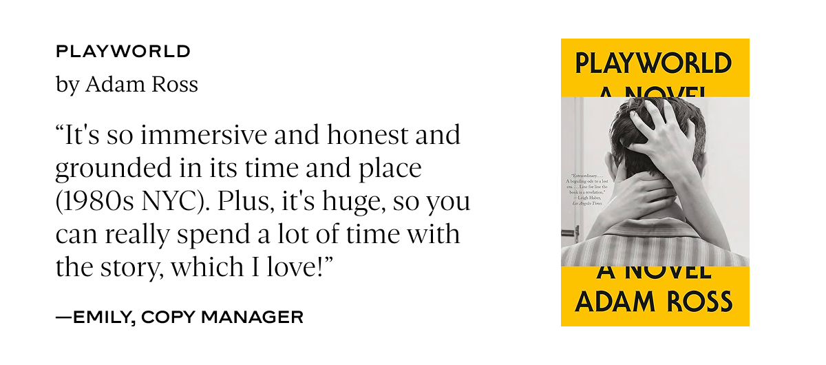 Playworld, by Adam Ross