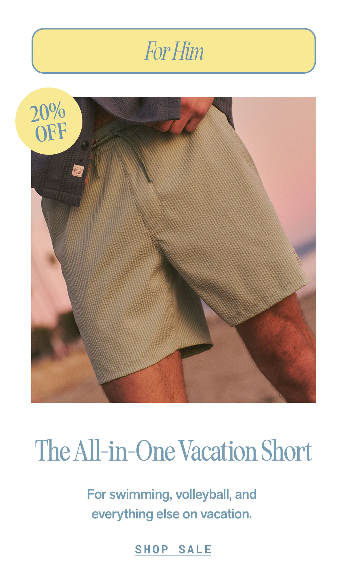 The all-in-one vacation short