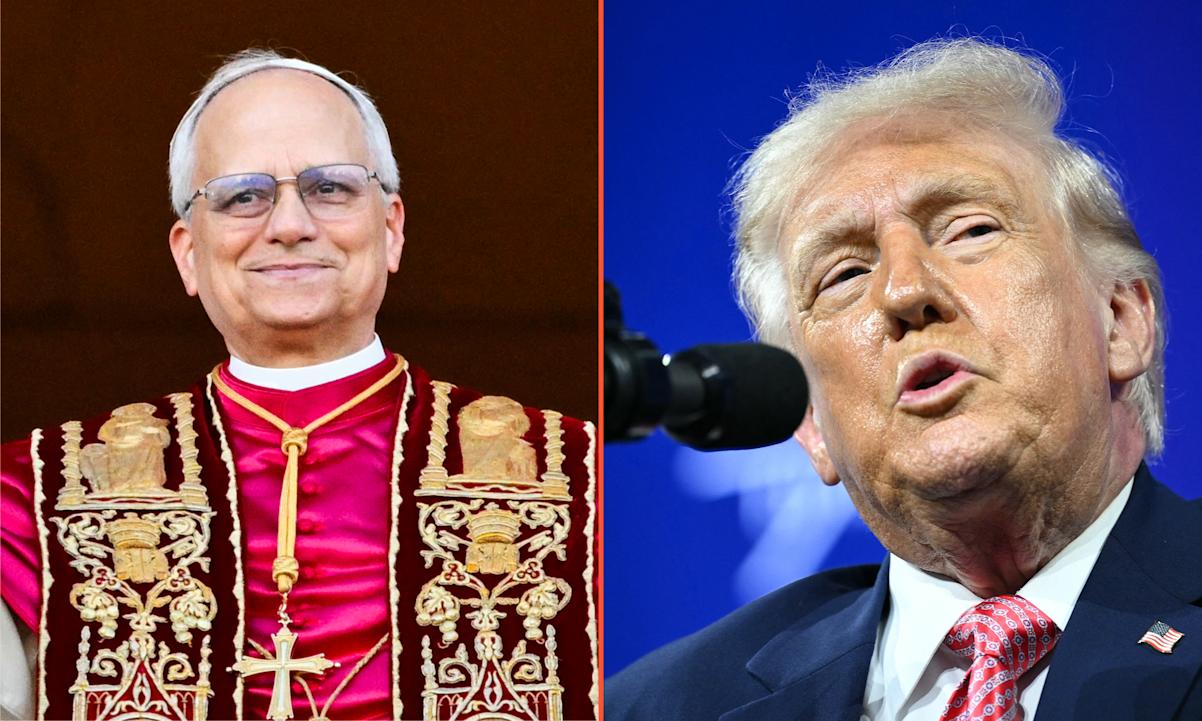 Pope Leo and President Trump