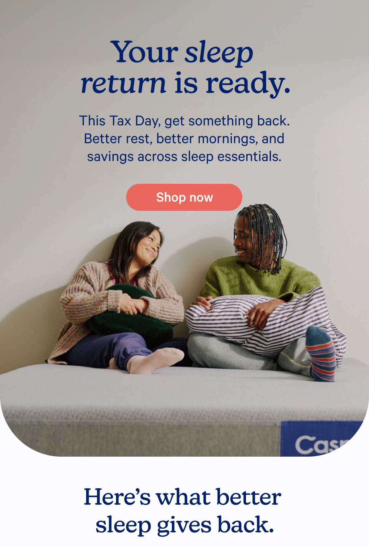 Your sleep return is ready