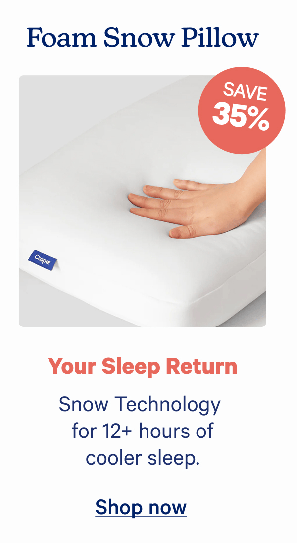 Foam Snow Pillow
