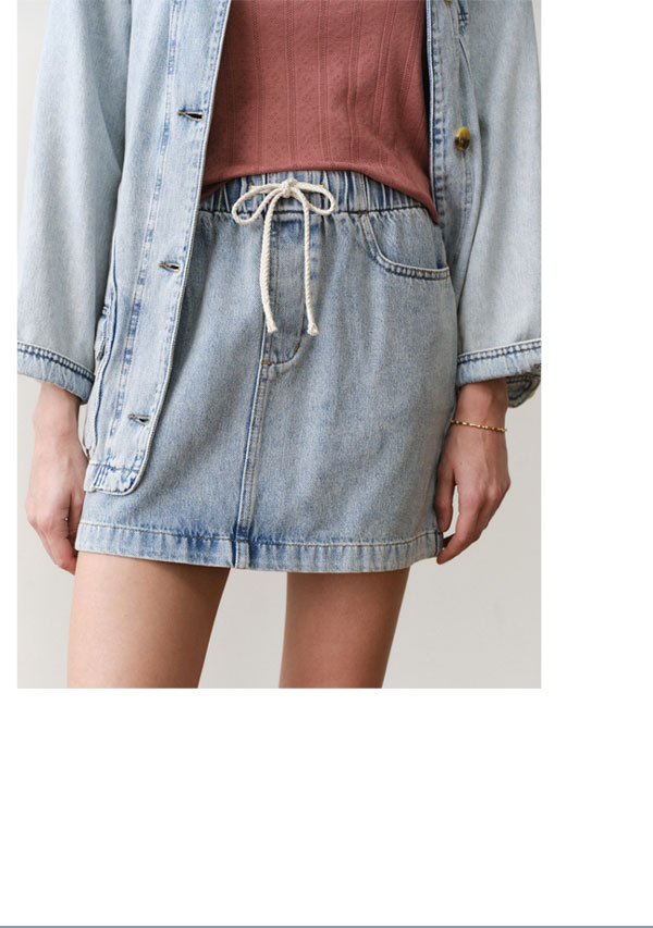 Ella Denim Mini Skirt