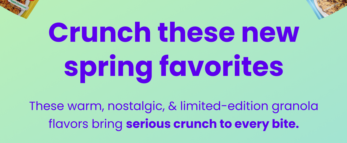 Crunch these new spring favorites