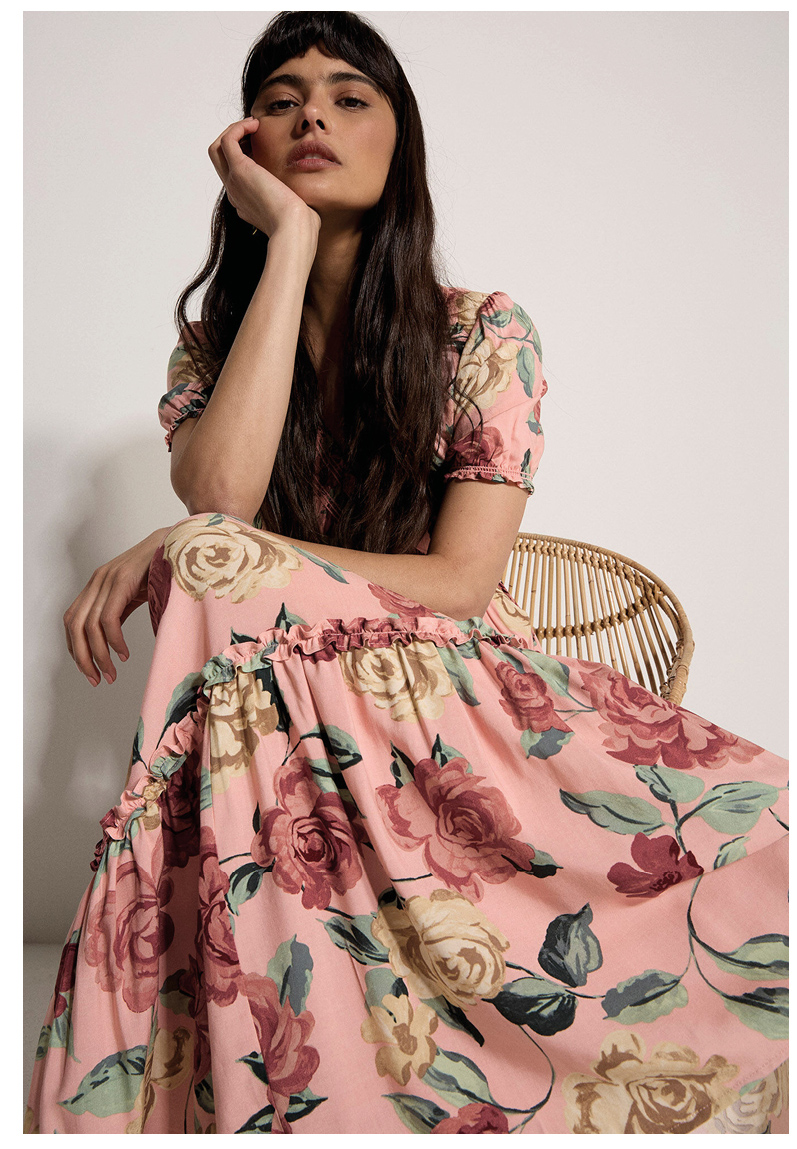 Chloe Floral Wrap Maxi Dress