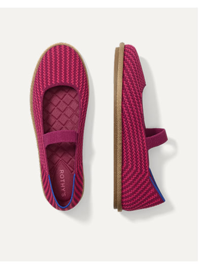 Cruiser Mary Jane Raspberry Stripe