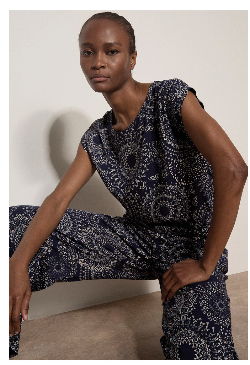 Kaleidoscope Print Woven T-Shirt