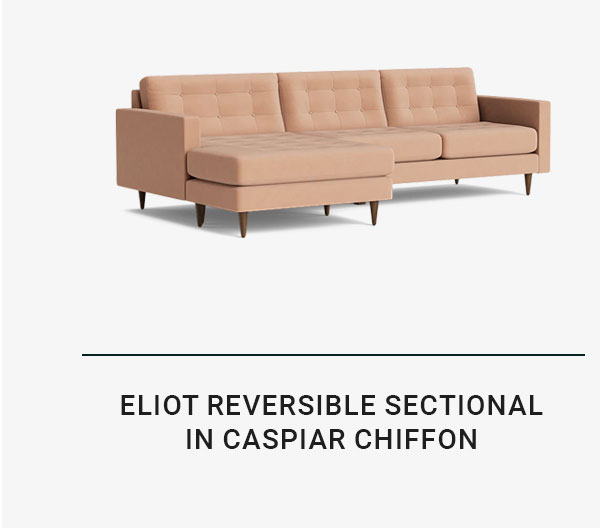 ELIOT REVERSIBLE SECTIONAL IN CASPIAR CHIFFON